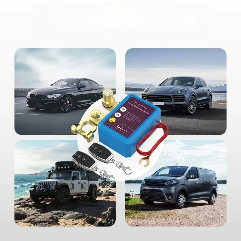 

For Car Battery Smart Remote Cut Off Switch 12V 24V Manual Automatic Mode Anti-Drain Leakage Protection Interior Accessories