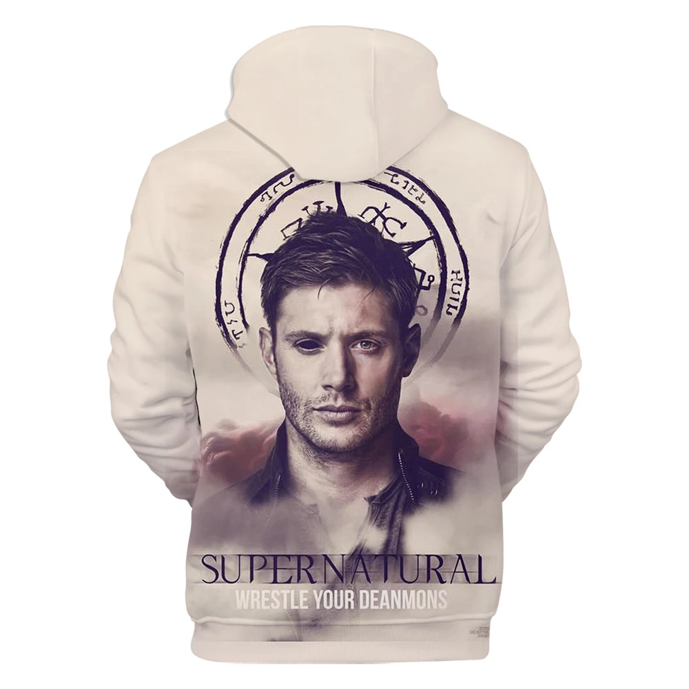 Supernatural 3D Print Men/Women Hoodie Fashion Sweatshirt Tv Series Supernatural Hoodies Autumn/winter Streetwear