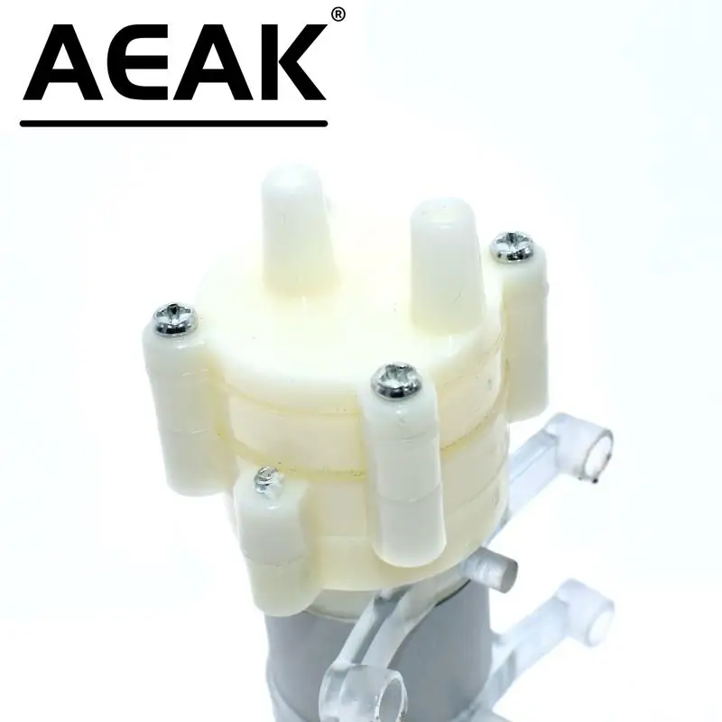 AEAK DC6-12V R385 Aquarium Fish Tank Round Water Air DC Diaphragm Pump Aquarium Air Pumps Accessories