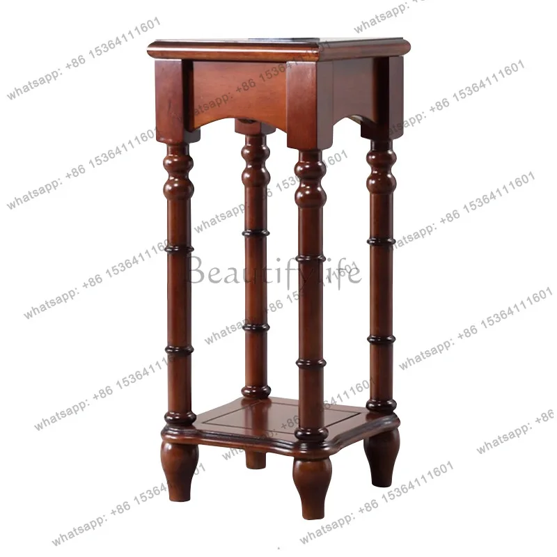 Mahogany American flower stand All solid wood decoration Simple shelf Flower table S567
