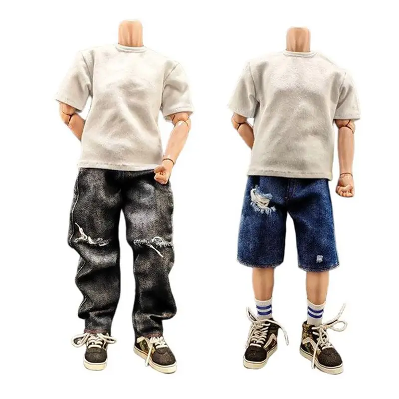 

Fashion 1/6 Action Figure T-shirt Pant 12 Inch Soldier Toys Clothes Tops Wear Dolls Accessories For 32cm Doll DIY Dressing Game