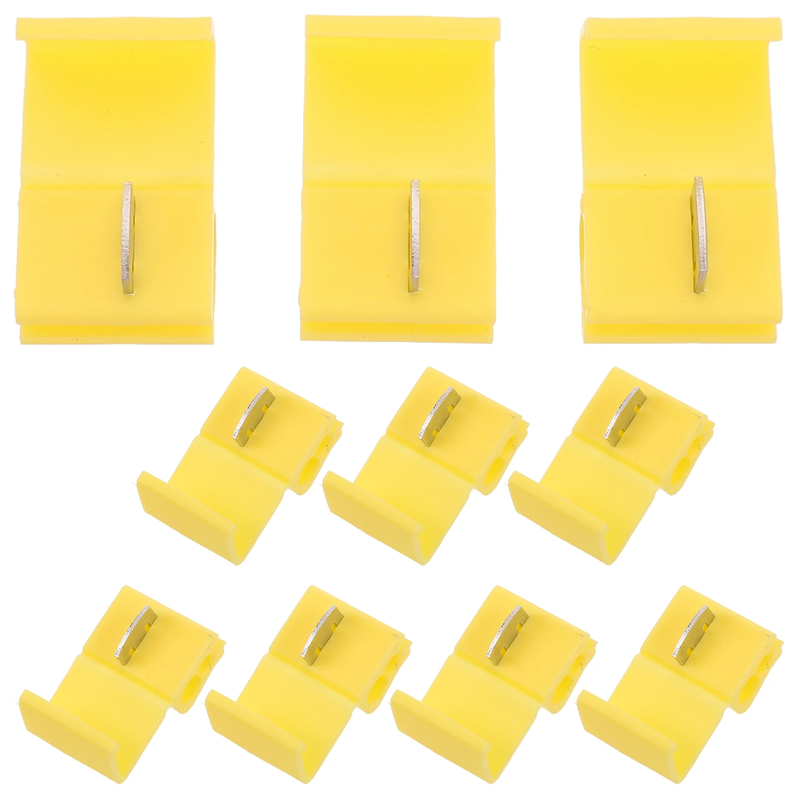 

10 шт., беспаечные разъемы для быстрого сращивания проводов, водонепроницаемые высоковольтные автоматические разъемы для электрических кабелей для автомобильной сети динамиков