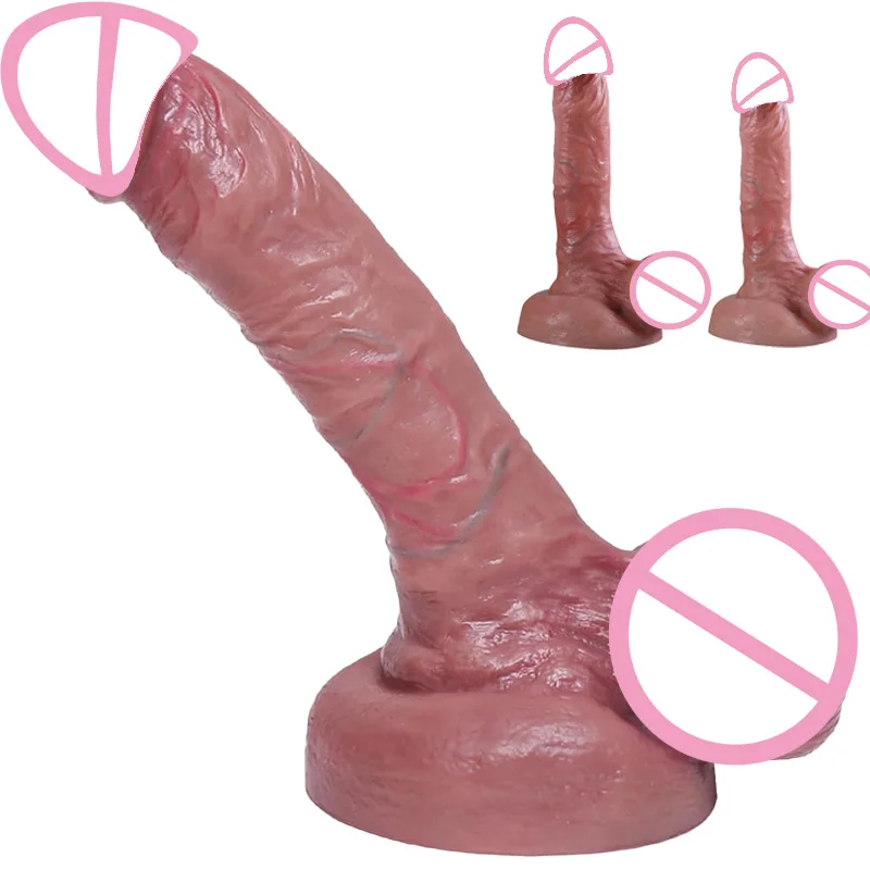 Realistic Veins Soft Thick Dildo Super Big Soft Dildo Penis Anal Suction Cup Dick Masturbators Cock Adult Sex Toy for Woman Man
