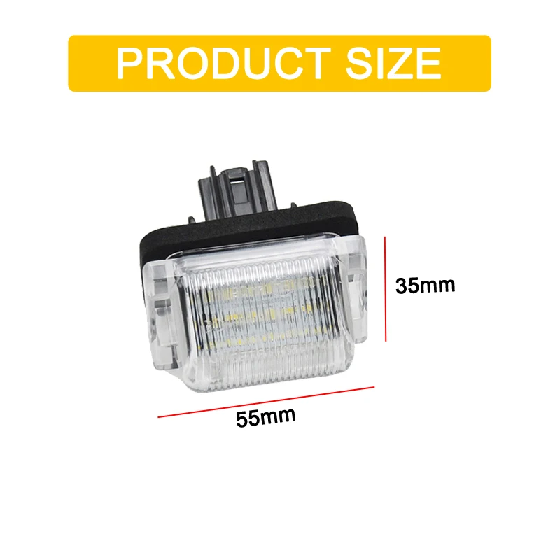 12V LED Number Plate Lamp For Mazda 5 Mazda5 2012 2013 2014 CX-9 CX9 2007-2015 White License Plate Light Assembly