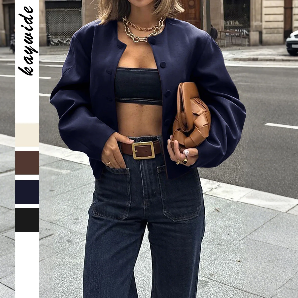 

Diyun женский жилет с длинными рукавами, повседневная праздничная однотонная верхняя одежда, осенне-зимняя модная независимая станция