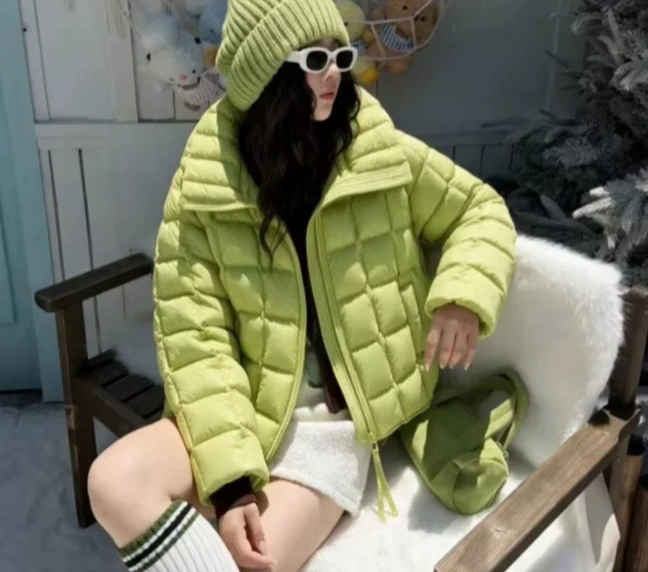 2026 Women's Down Jacket Windproof Commuting Casual Lapel Jacket Winter