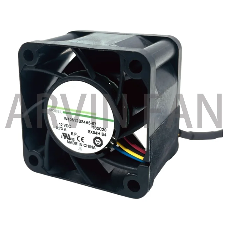 W40S12BS4A5-57 4028 4 ซม. 12 V 0.73A พัดลมเซิร์ฟเวอร์ 40*40*28 มม.