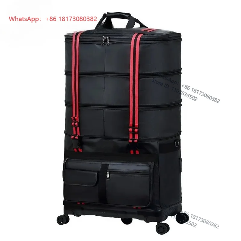 Large capacity 158 air cargo bag, immigration moving foldable PC bottom shell, travel bag, luggage compartment