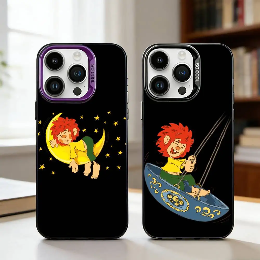 M-Meister E-Eder und Sein P-Pumuckl Phone Case For iPhone17 16 15 14 13 12 Pro Max Grey Black Matte Laser Metallic Aurora Funda