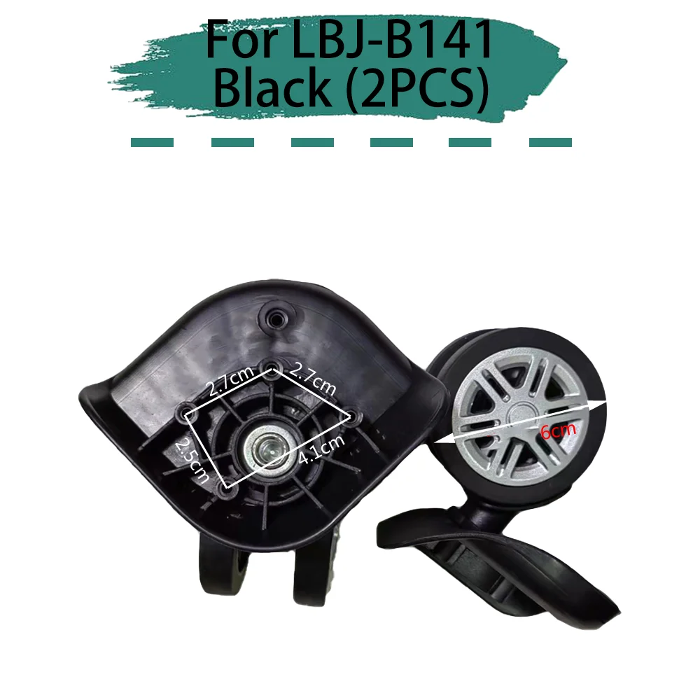 For LBJ-B141 Universal Wheel Replacement Suitcase Rotating Smooth Silent Shock Absorbing Wheel Accessories Travel Accessories