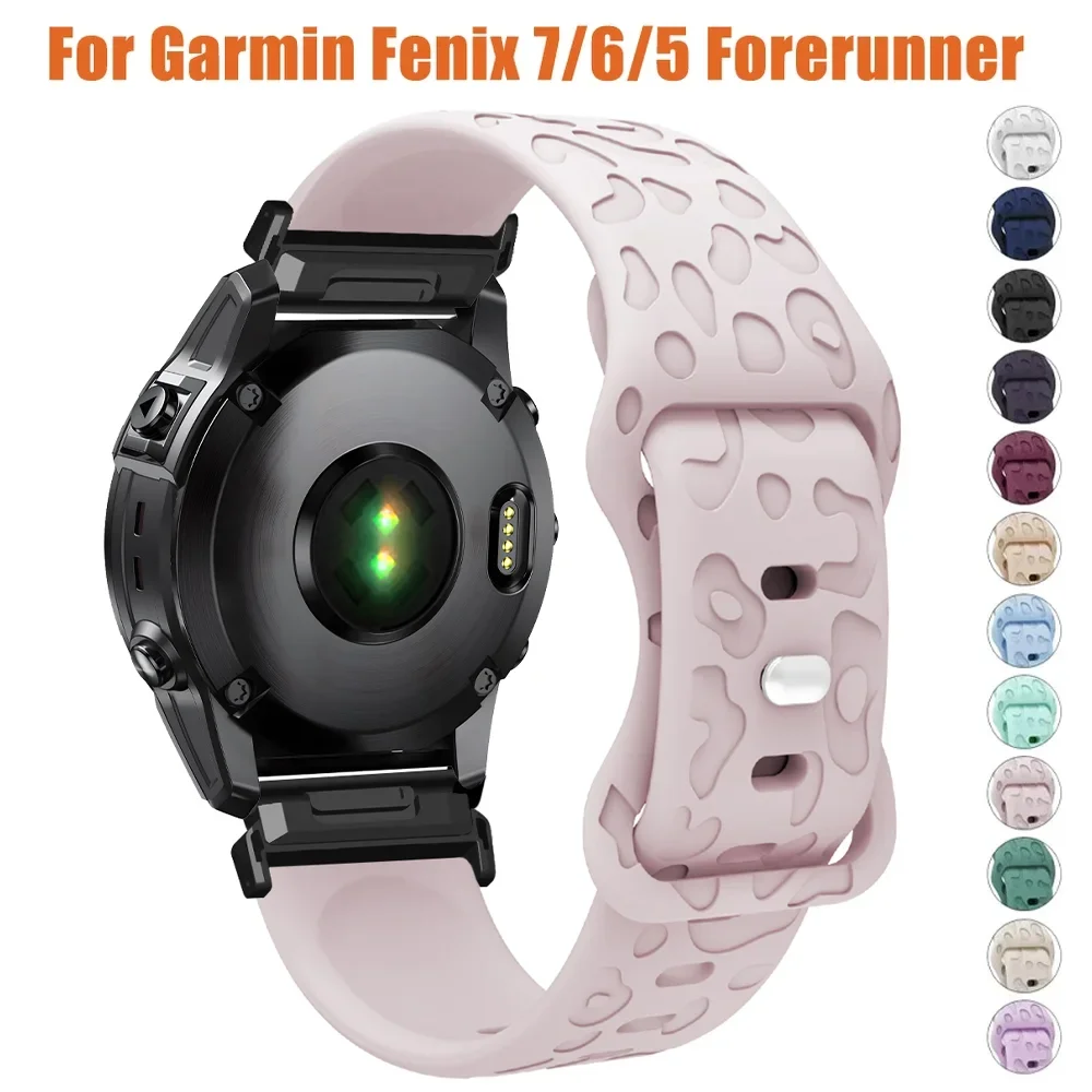 20 22mm 26mm Engraved Strap For Garmin Nylon Loop Fenix 5 5X Plus 7X 6 6X Pro 3 HR Forerunner 945 Quick Release Replacement Band