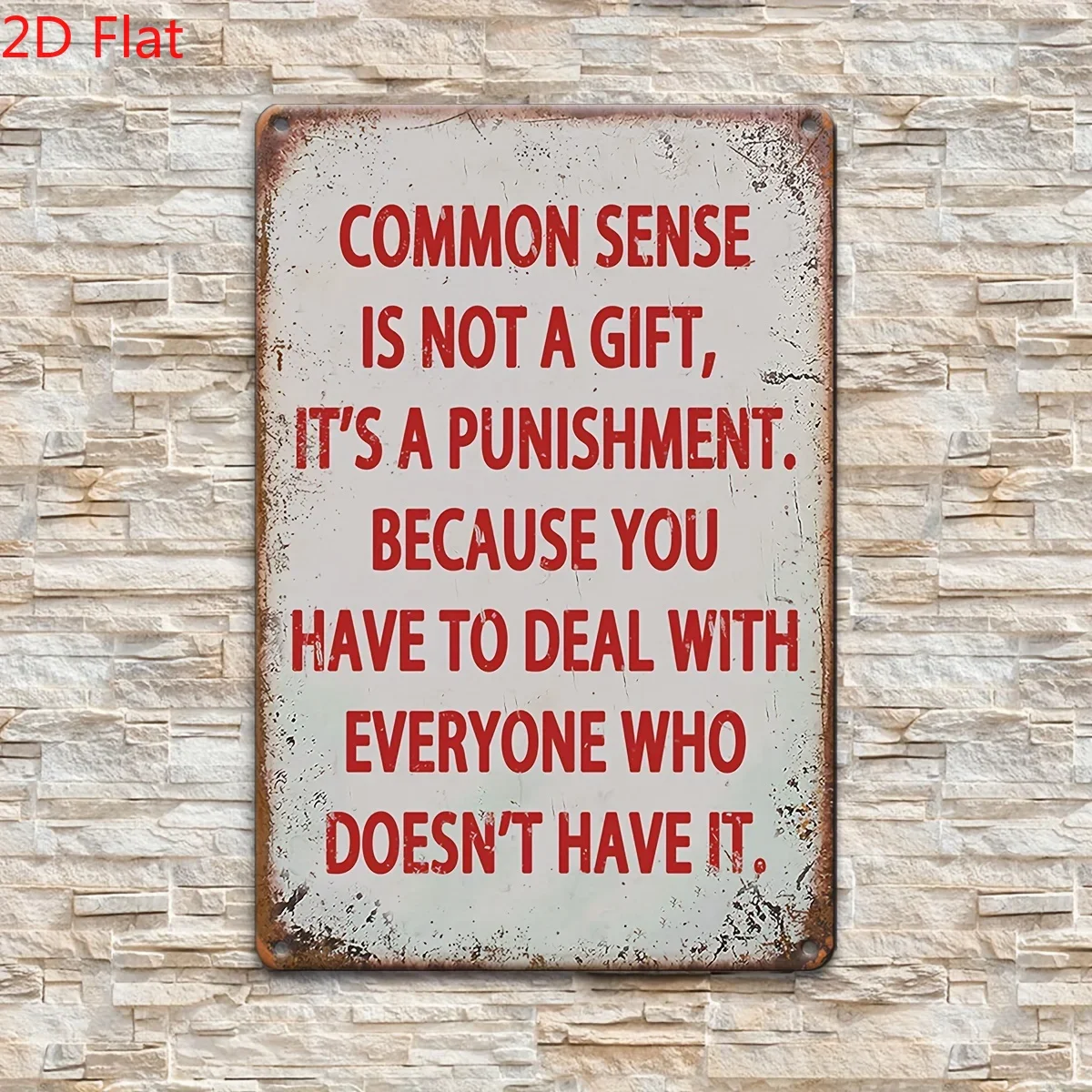 Vintage-Inspired Aluminum Sign (12