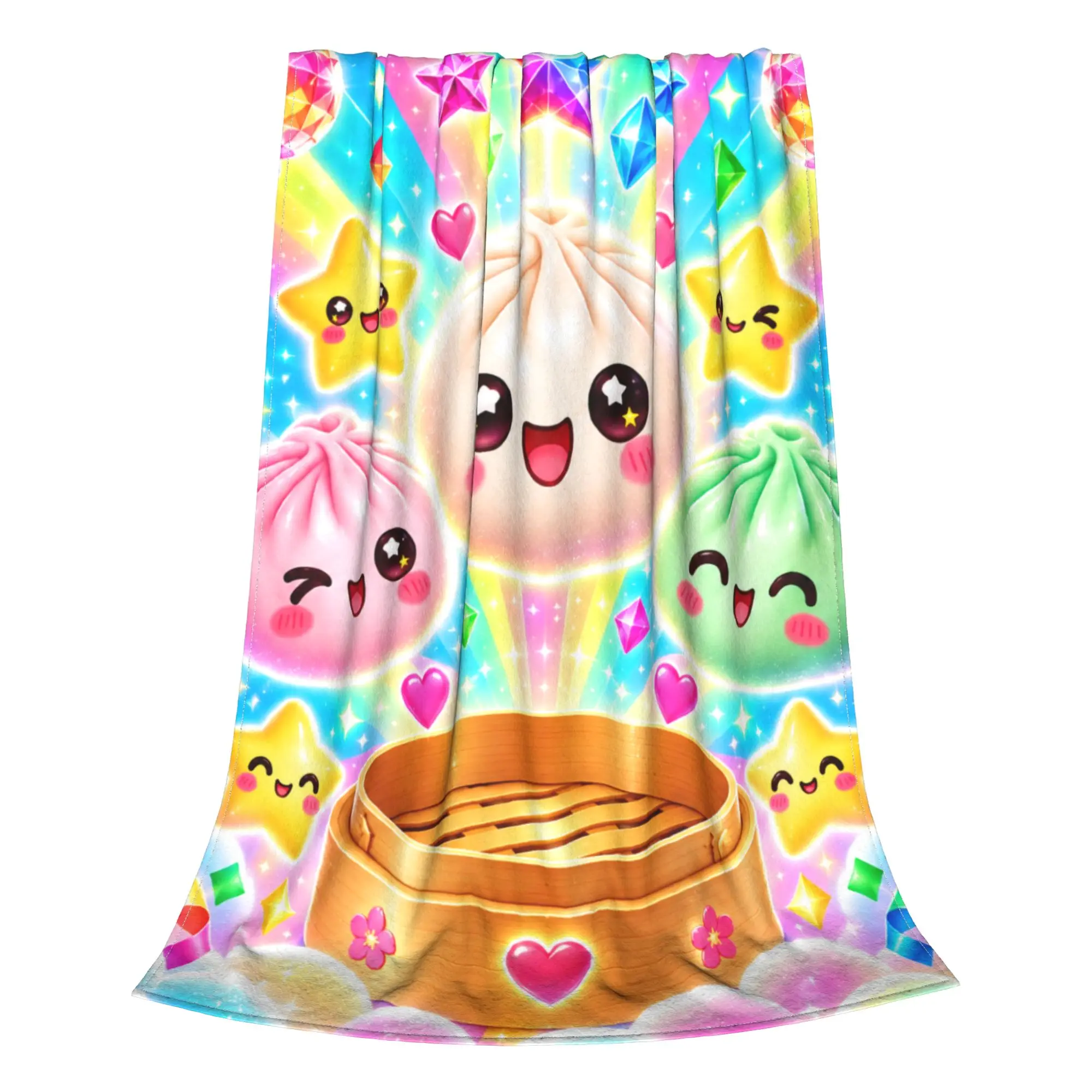 1PC Dumplings in the sky Blanket Throw Blanket  Novelty Warm Blanket All Season Gift