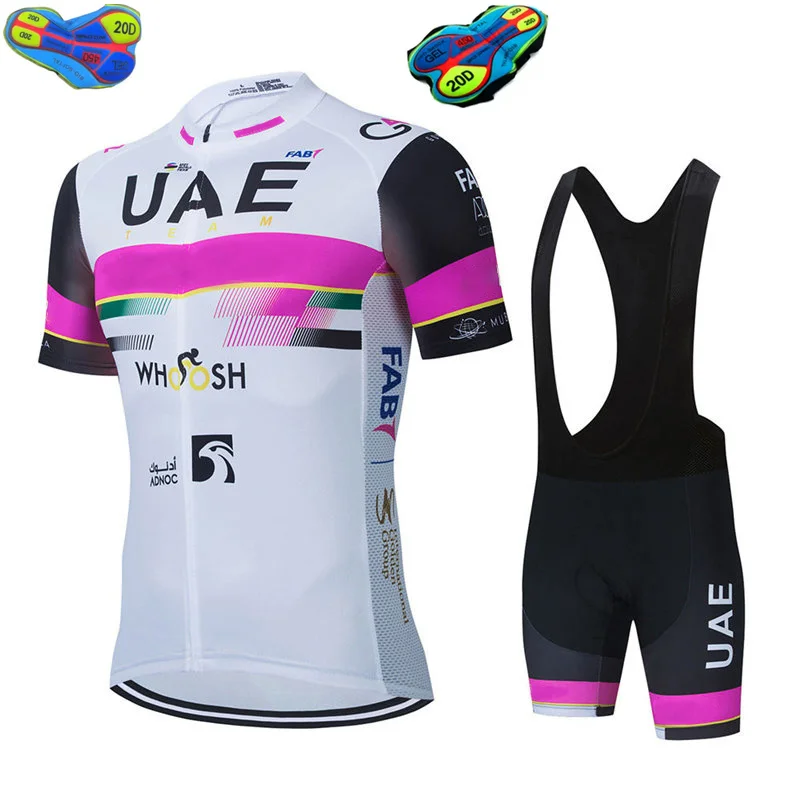 

UAE 2026 Pro Team Cycling Racing Jersey Maillot Ciclismo Short Sleeve Summer Mens Road Cycling Bib Gel Shorts Kit Ropa De Hombre