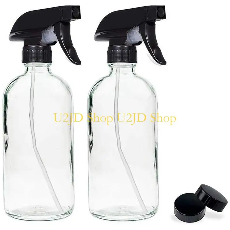 U2JD 2pcs 250ml frascos vidro vazios recipiente recarregável para óleos essenciais