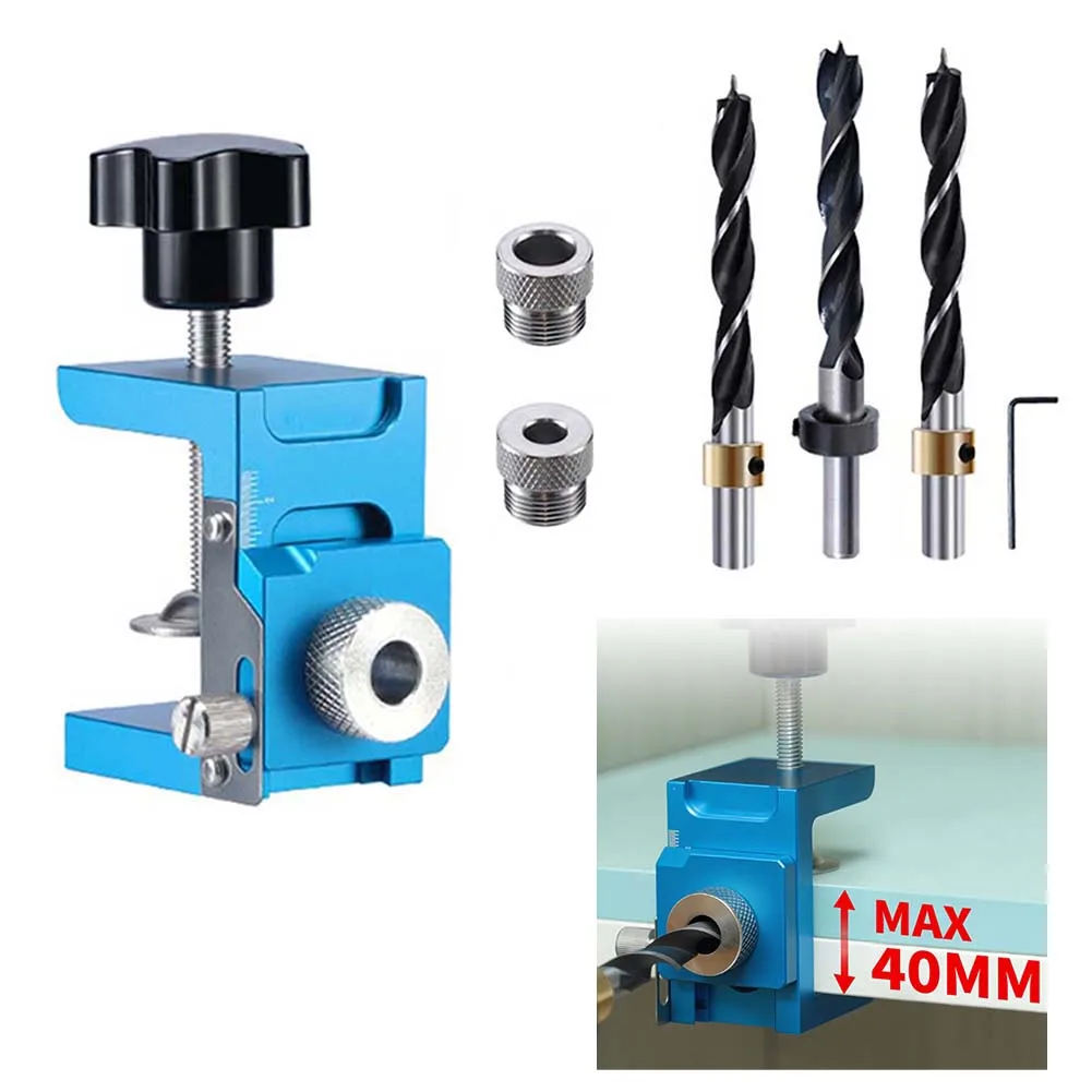 

Регулируемый зажим для установки дверей шкафа из алюминиевого сплава с передней шкалой и точным позиционированием деревообрабатывающих инструментов