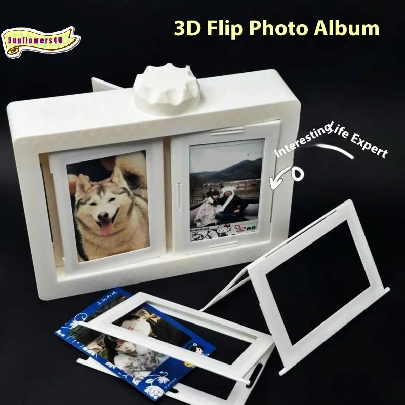 Image of Drehbarer Fotorahmen Kpop Fotokartenhalter Idol Bilderrahmen Displayständer Schreibtisch-Accessoire Zimmer Tischdekoration