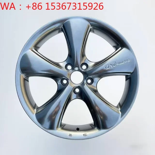 18 Inch Hyper Black Five Spoke Flow Form Aluminum Alloy Passenger Car Wheels 5x114.3 Universal Fit Modified Replacement Rims