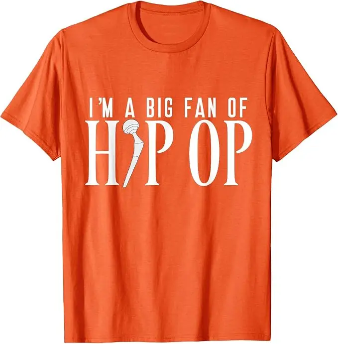 Lustiges Hüftersatz-T-Shirt mit Humoristischem Witz über Hüftoperation, Y2k Personalisiertes Sarkastisches Spruch-T-Shirt, Kurzarm, Weiche Baumwolle – Detail 8