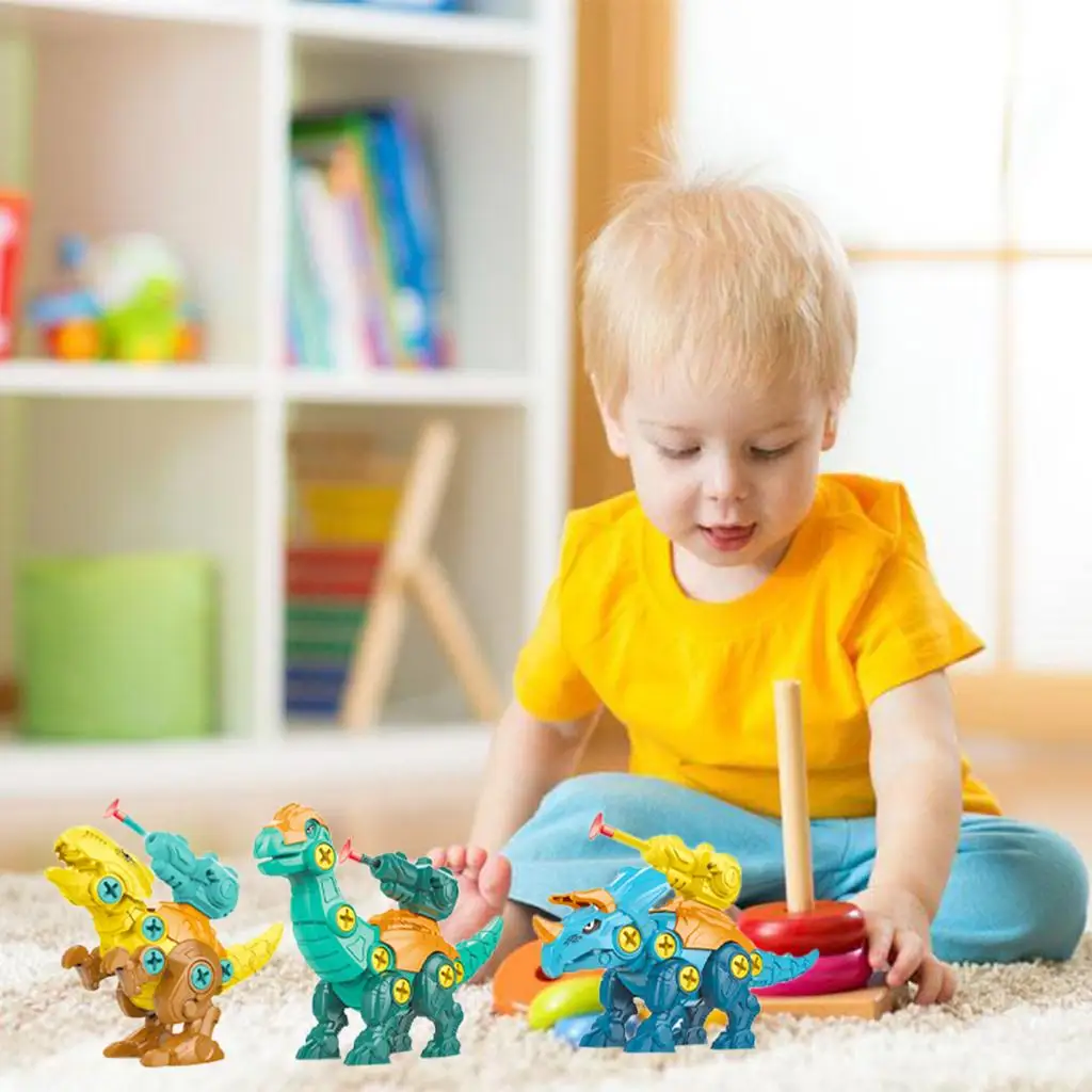 

Dinosaur Toy Set with Combination Educational Toys Children Kids