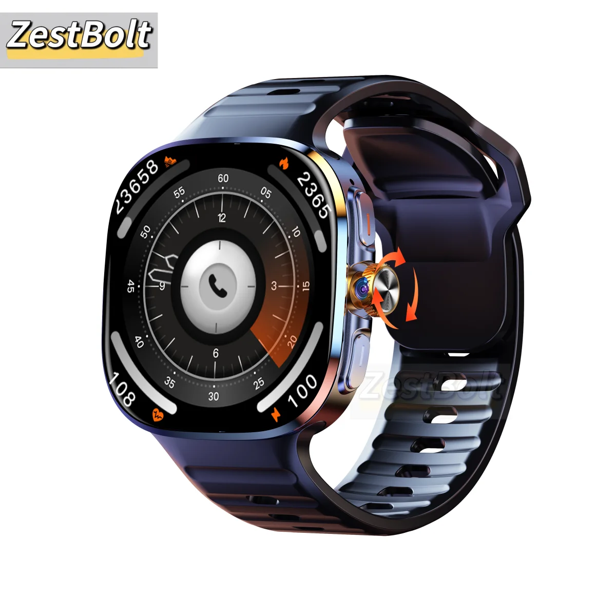 Nieuwe M99 5G mobiele versie smartwatch 2,4 inch Amoled groter scherm Android 10 smartwatch met roterende camera Sim-kaartsleuf WIFI