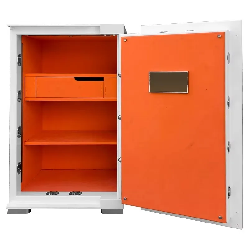 【Fashionable】Business  Built-in Leather-Wrapped Business Property Safe Home  Important Property Safe Box