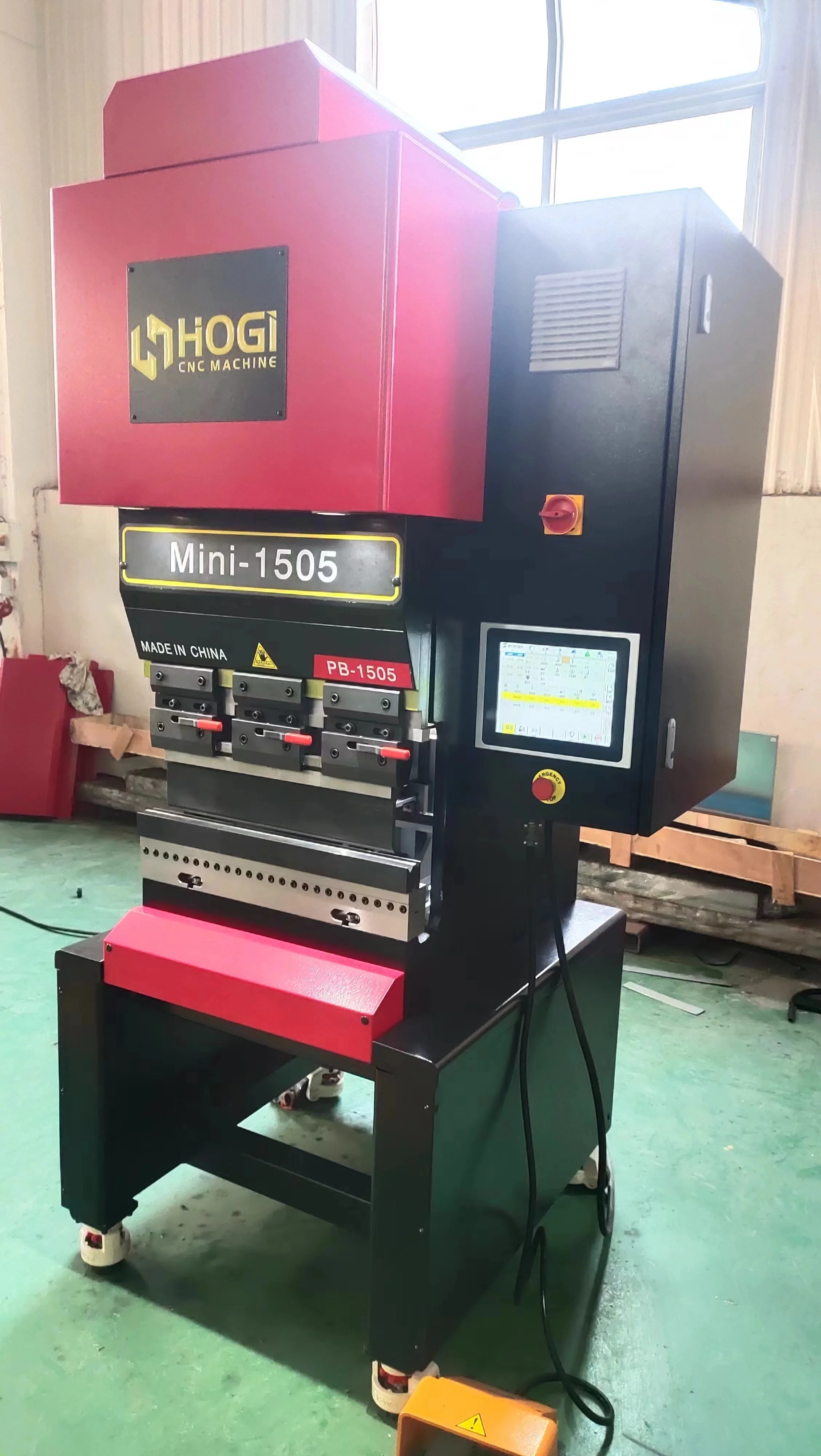 Hogi 3 Axis 100% Electric Servo Motor Cnc Mini Small Press Brake Bending Hine 15Ton 600Mm