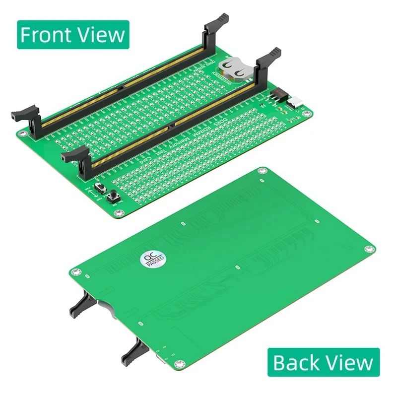 DDR5 RDIMM/UDIMM 메모리 테스터, 데스크탑 컴퓨터용 LED 표시기 포함, DDR5 메모리 테스트 카드
