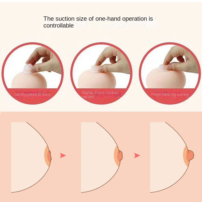 2PCS Silicone Nipple Sucker Orthosis Painless Nipple Suction Cup Puller Adult Supplies Portable Women Nipples Shield Corrector