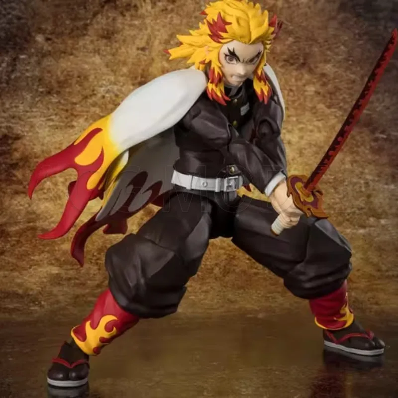 Disponibile Originale Bandai SHFiguarts SHF Demon Slayer Rengoku Kyoujurou Action Figure Giocattoli Collezione Modello Regalo