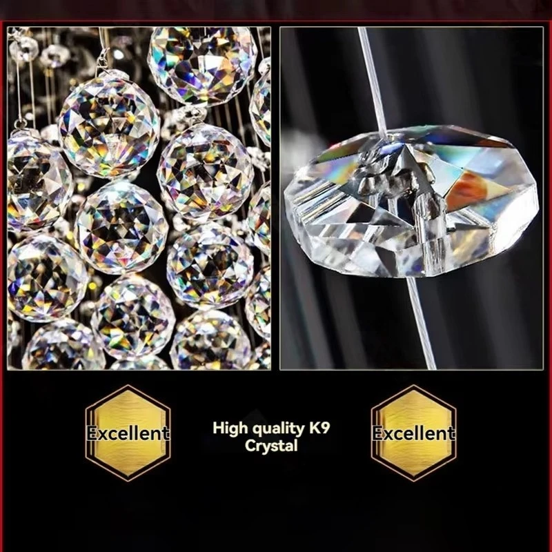 

Crystal Square Ceiling Lights Chrome Crystal Led Pendant Lights Lighting For Dining Living Room Luxurious Ceiling Chandeliers