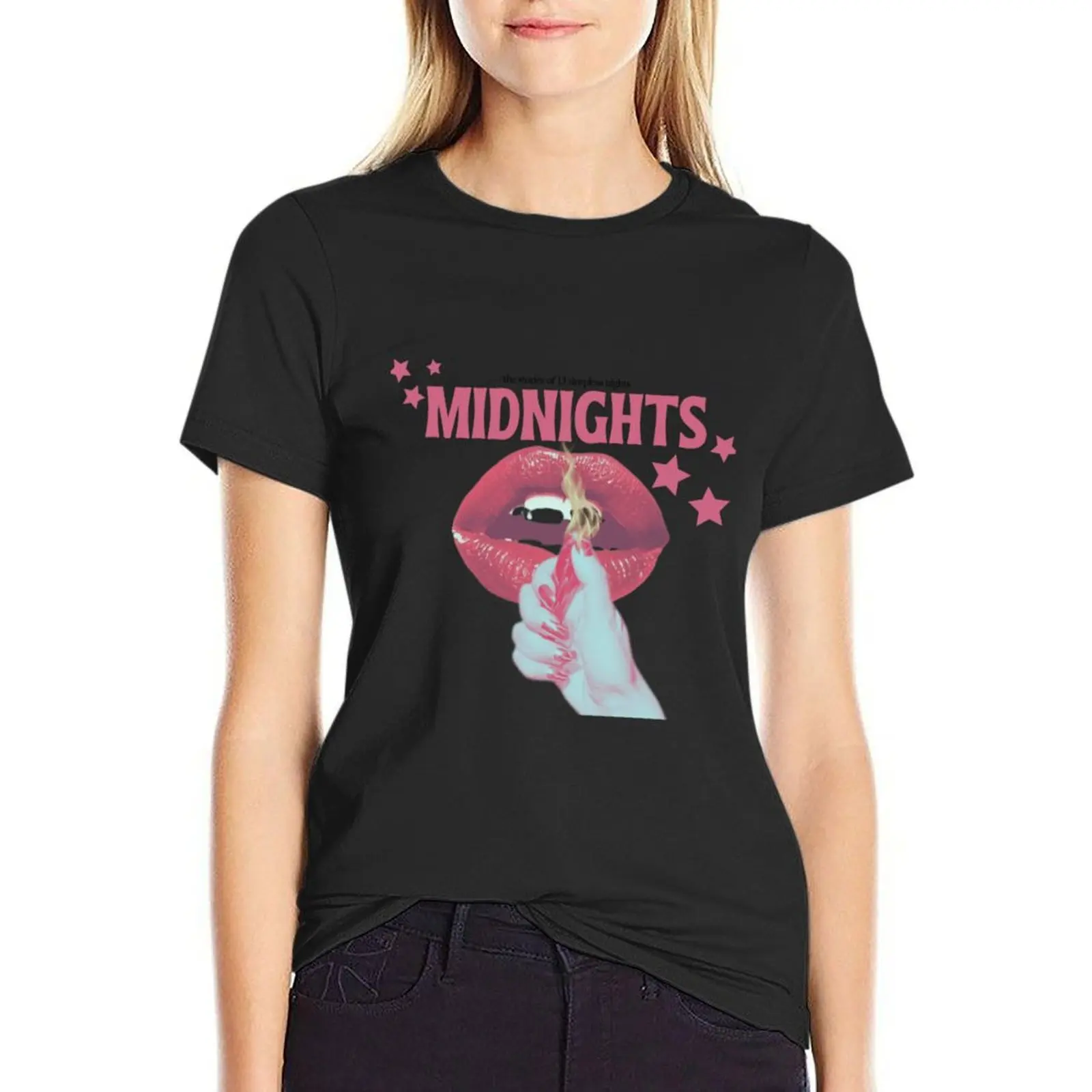 

Футболка MIDNIGHTS WITH ME, забавное однотонное быстросохнущее платье-футболка для женщин, сексуальное