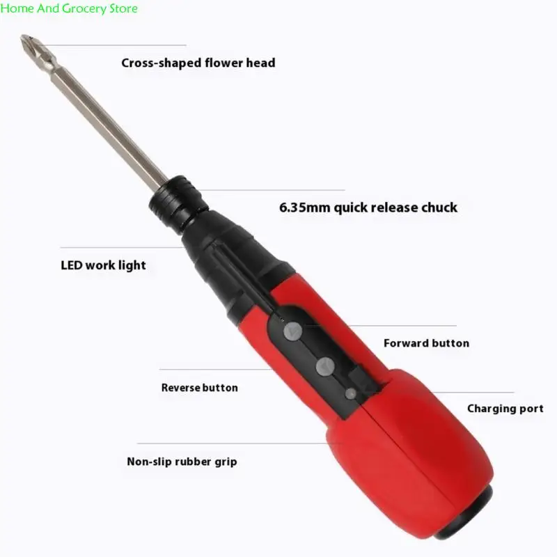 

Professional Electric Screwdriver Multifunctional Rechargeable Portable for Small Repair Craft Electronics Assembly