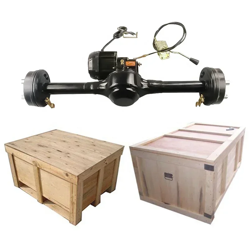60V 1300W  2 speed Drive rear axle with controller kit drum brake three wheel Four-Wheel electric cargo tricycle rear axle set