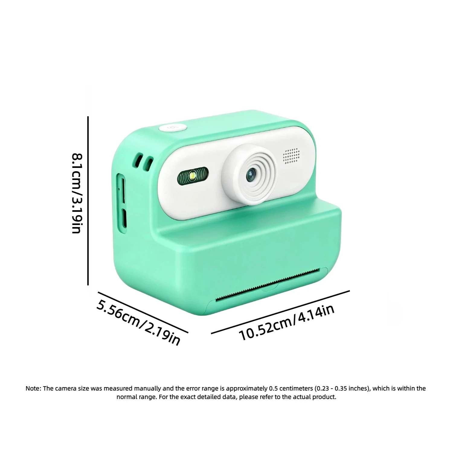 Instant Camera Mini Portable Printing Photo for Kids Photography 1080P 2.4in HD Early Childhood Education Birthday Gifts