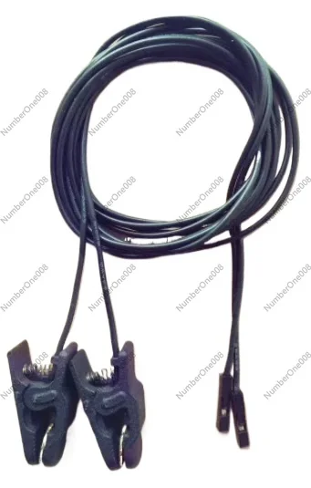 EEG Ear Clip Electrode Gold-plated for OpenBCI NeuroSky TGAM, 1.5mm Shielded Cable Biosignal Sensor BCI
