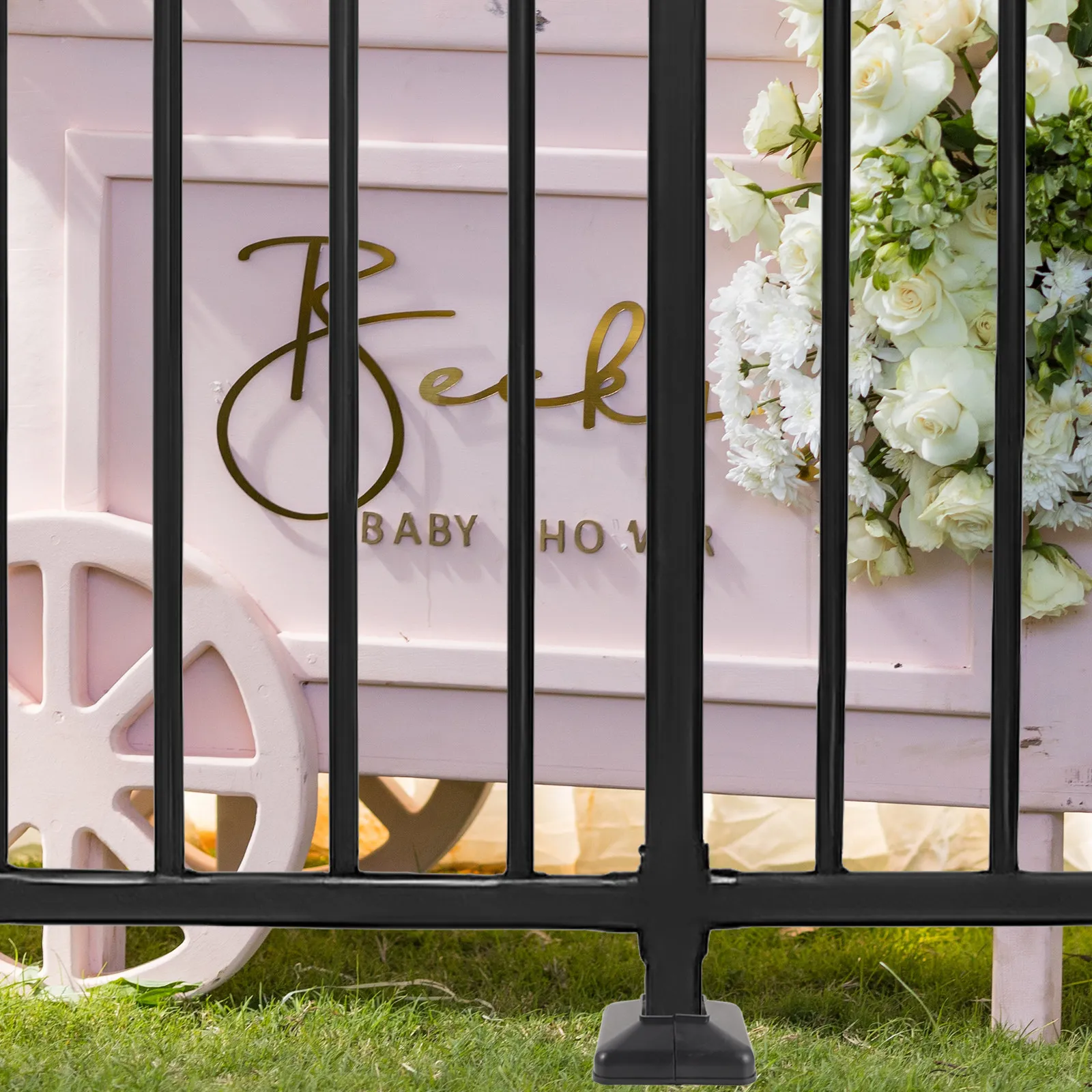 6Pcs Vinyl Post Caps Fence Post Covers Decorative Skirts Split Design Easy Install Outdoor Railings Replacement Sleeves