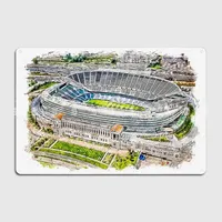 Soldier Field Football Sta Metal Sign Cinema Garage Bar Cave Decoration Plates Tin Sign Posters