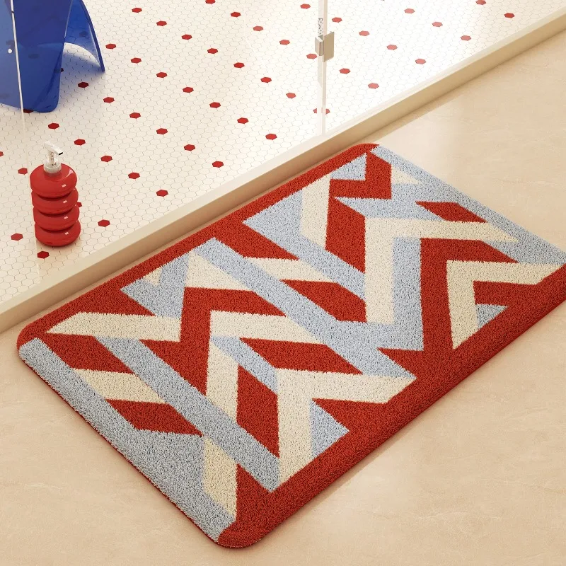 imitation velvet floor mat bathroom door suction toilet toilet foot mat