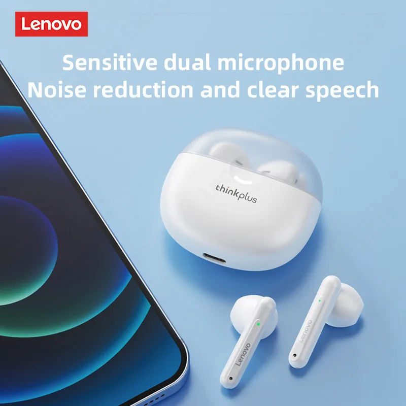 Lenovo LP1 PRO Bluetooth 5.1 TWS Lower Power Consumption Earphones 9D Strong Deep Bass Sound Headphones Touch Control Headset