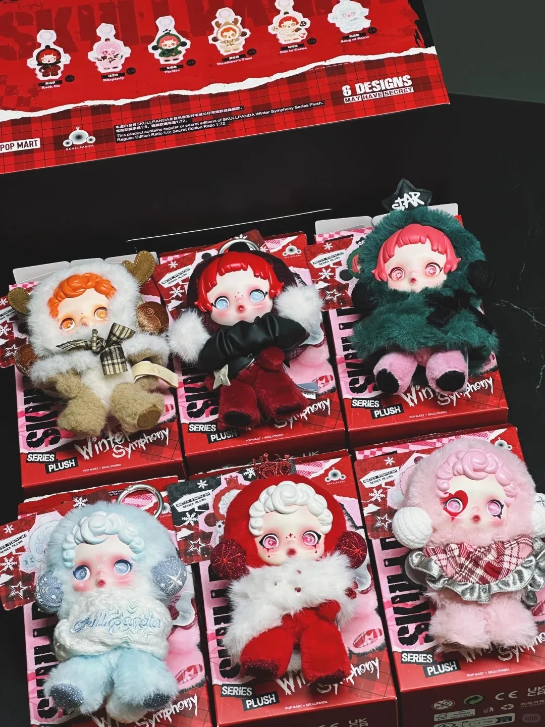 

POP MART оригинальный продукт SKULLPANDA SP V1 зимняя мелодия виниловые плюшевые украшения слепая коробка милые коллекционные игрушки подарки