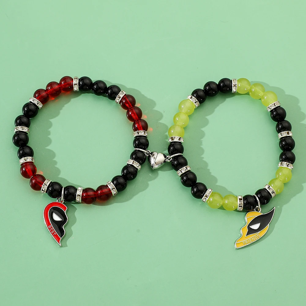 Marvel Deadpool e Wolverine bracciali Love Attraction bracciale Matching coppia bracciali regalo regali BFF