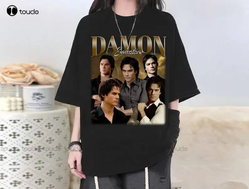 Damon Salvatore T-Shirt,  Shirt,  Tee, Actor Damon Salvatore Damon Salvatore Fan, Famous T-Shirt