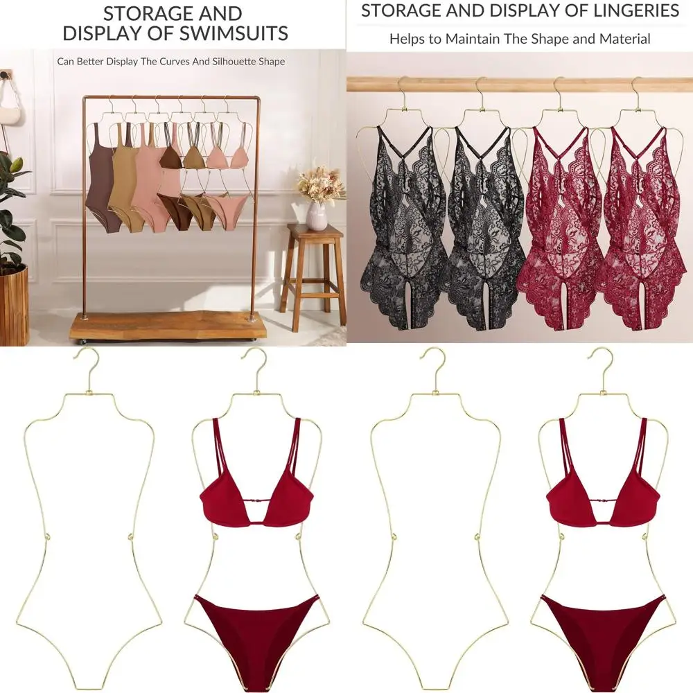 

Swimsuit and Lingerie Hanger, Rotating Hook, Foldable Rack for Easy Storage