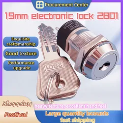 19mm 2801 power elevator lock key switch with removable key electronic base station lock double pull nautical boat accessories