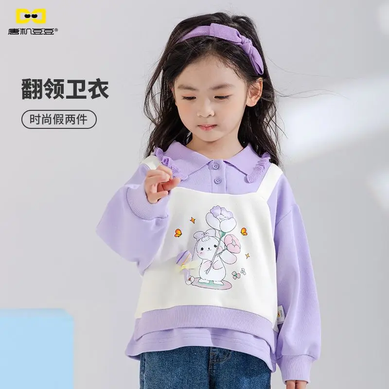 

Cinnamoroll Anime Kawaii MINISO Anime Ins Fashion Long Sleeved Hoodie Cute Cartoon Fashion Shirt Clothing Gifts for Kids