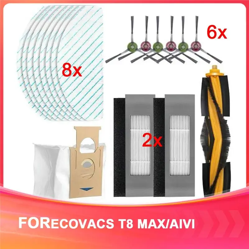 

Запасные части для робота-пылесоса ECOVACS T8 MAX/AIVI: сменные насадки для швабры