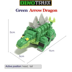 GARBY-Dinosaur Truck Perfect pour enfants, jouets cadeaux, modèles de dinosaures, voiture pour Dinotrux, mini modèles, nouveau, plastique, 1:64