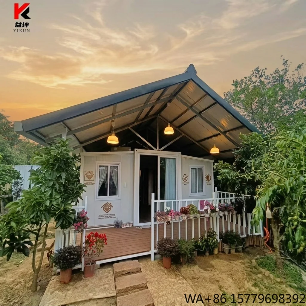 3 Bedroom 2 Bath 40ft Expandable Double Wing Container House with Folding Design Luxury Prefab Office Building Living Space