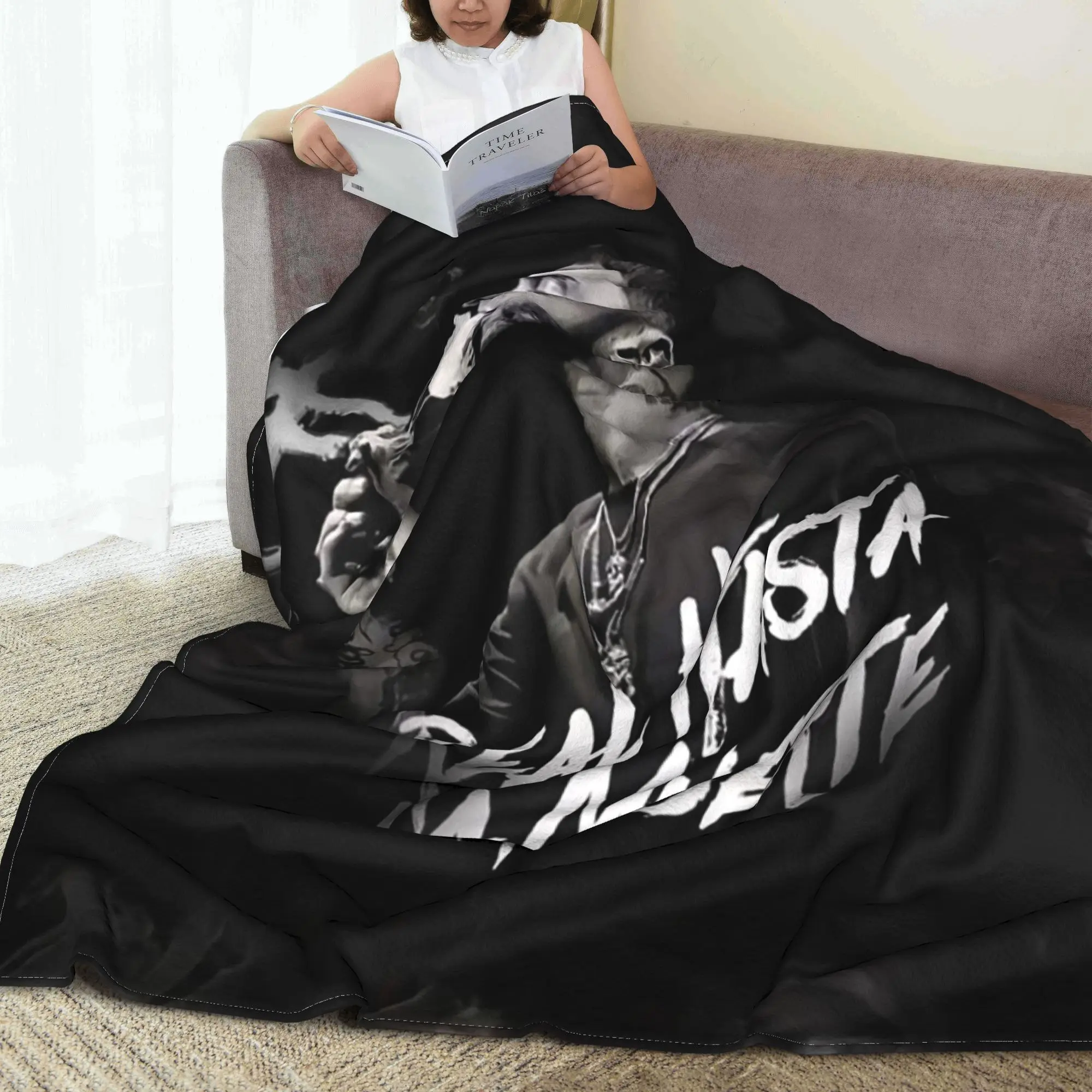 

Anuel AA Hip Hop Rapper Blanket Super Soft Fleece Sofa Throw Blanket for Home Bedroom Outdoor Throws Bedspread Quilt
